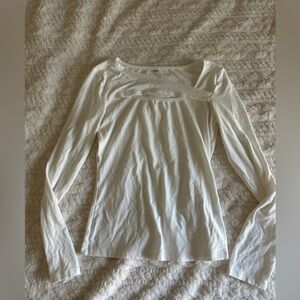 Elegant White Long Sleeve Top